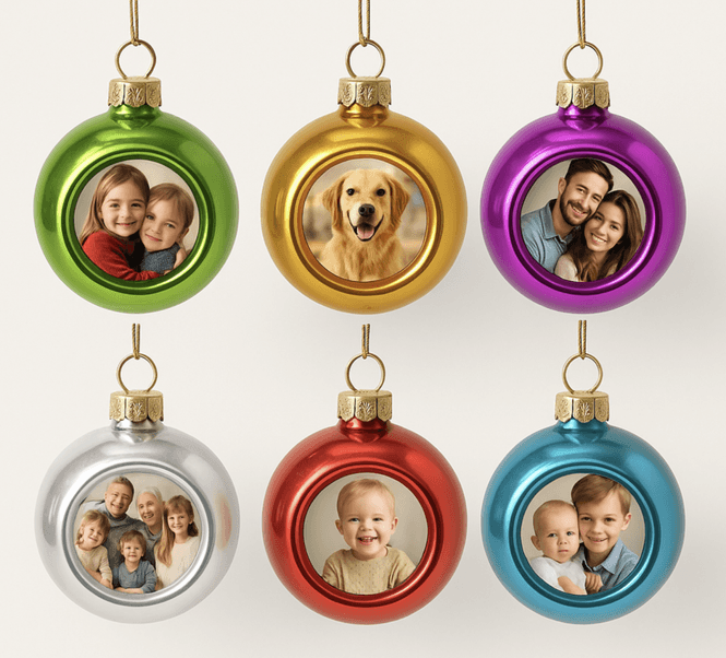 Hovedbilde Personlig Julekule (flere farger)