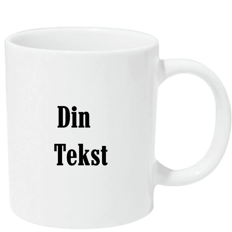 Krus med Eget Bilde og Tekst