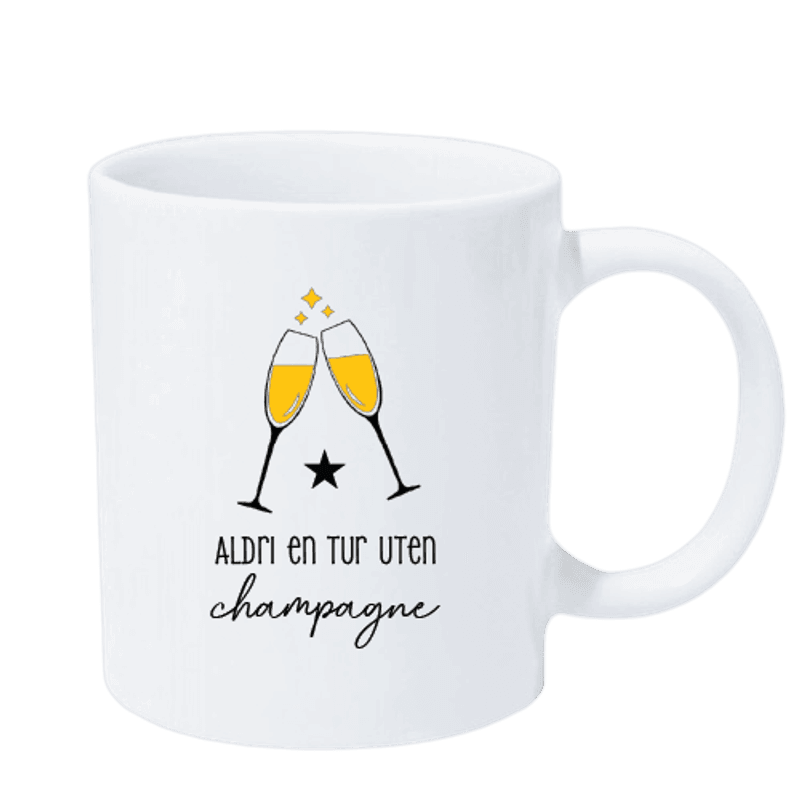 Aldri en tur uten Champagne Krus