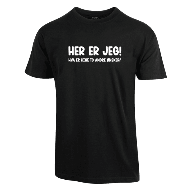 Hovedbilde Her Er Jeg T-skjorte