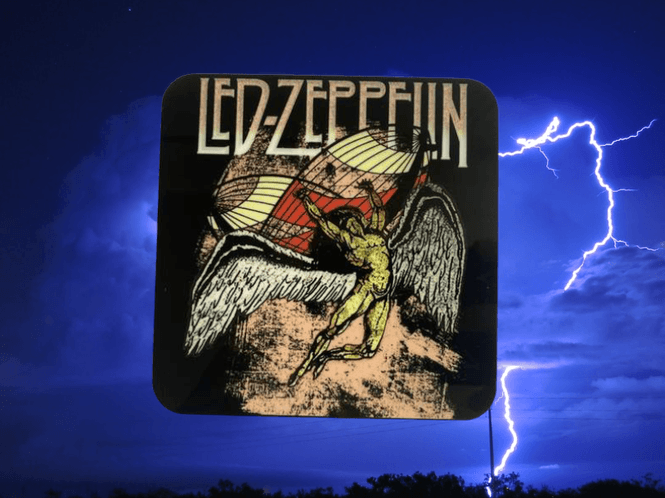Hovedbilde Led Zeppelin Mørk Glassbrikke