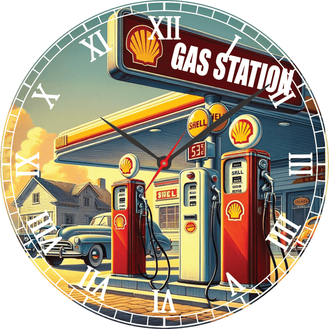 Hovedbilde Shell Retro Klokke