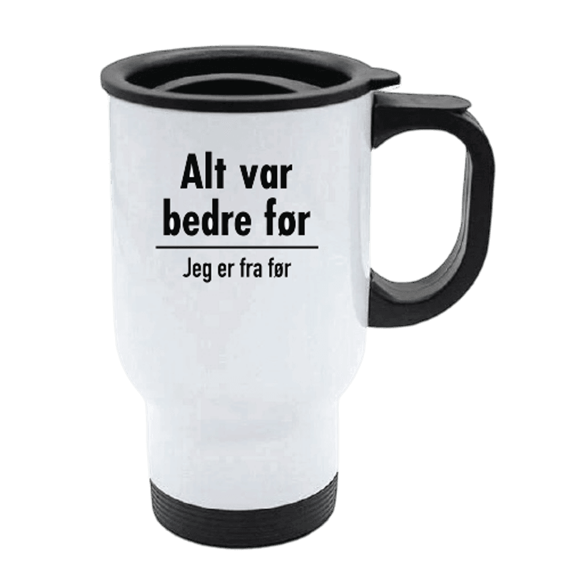 Bedre Før Travel Mug