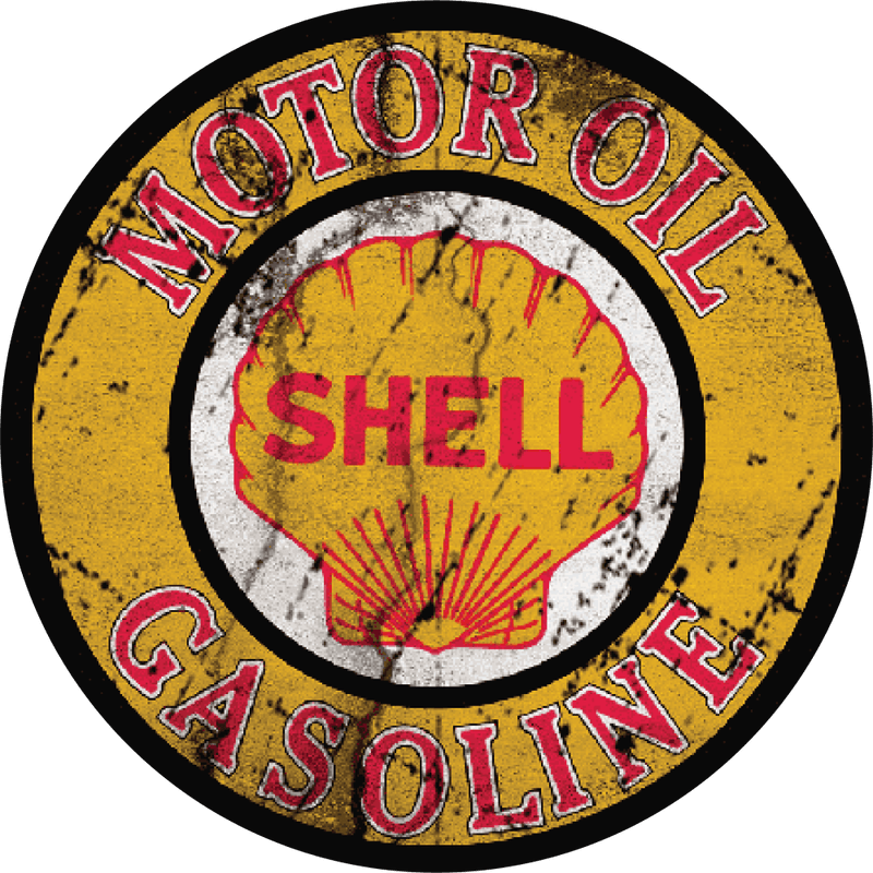 Shell Motor Oil Glassbrikke