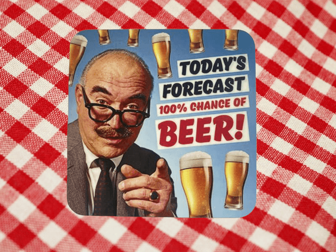 Hovedbilde 100% Chance of Beer Glassbrikke