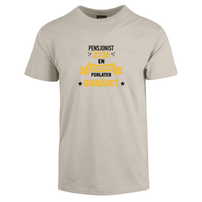 Pensjonist 2026 T-skjorte flere farger
