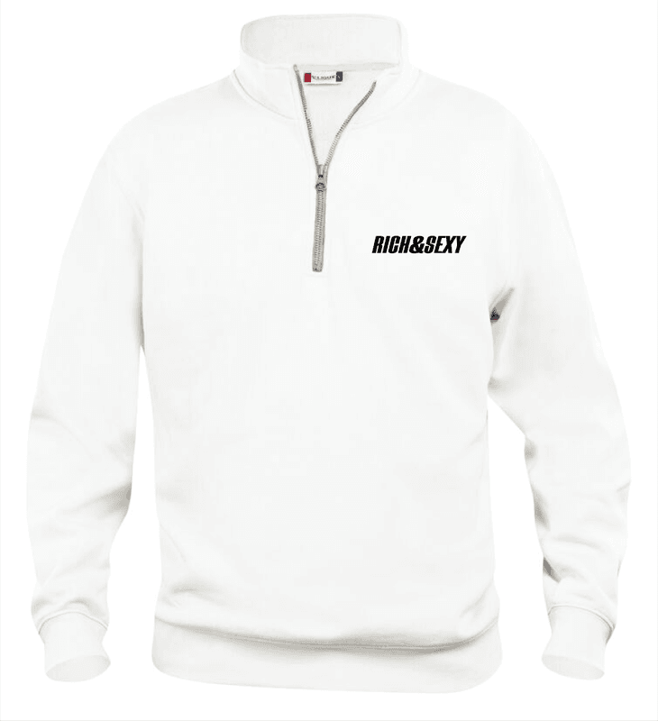 RICH&SEXY HALF-ZIP HVIT