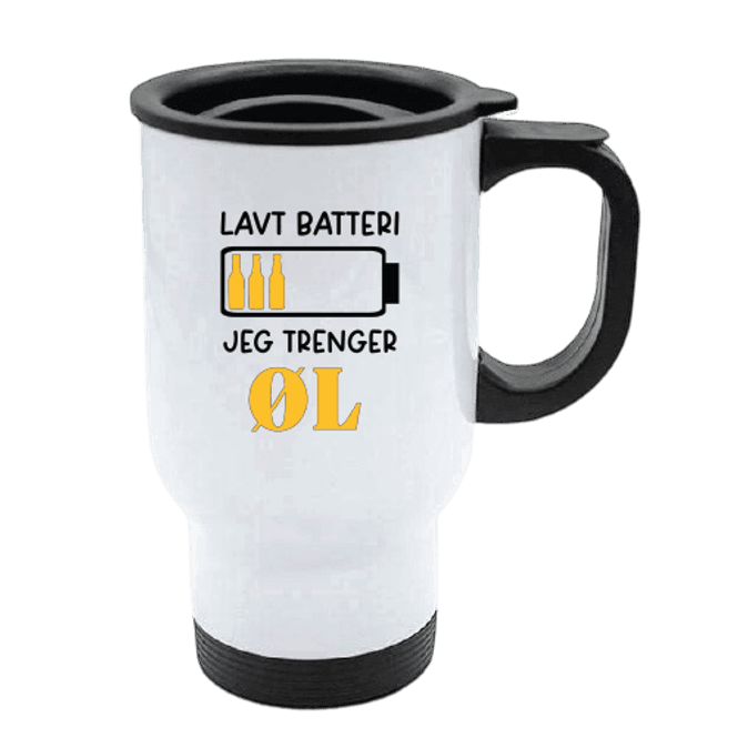 Hovedbilde Lavt Batteri Travel Mug