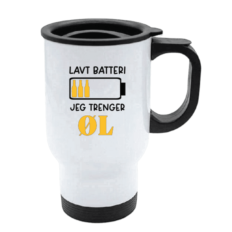 Lavt Batteri Travel Mug