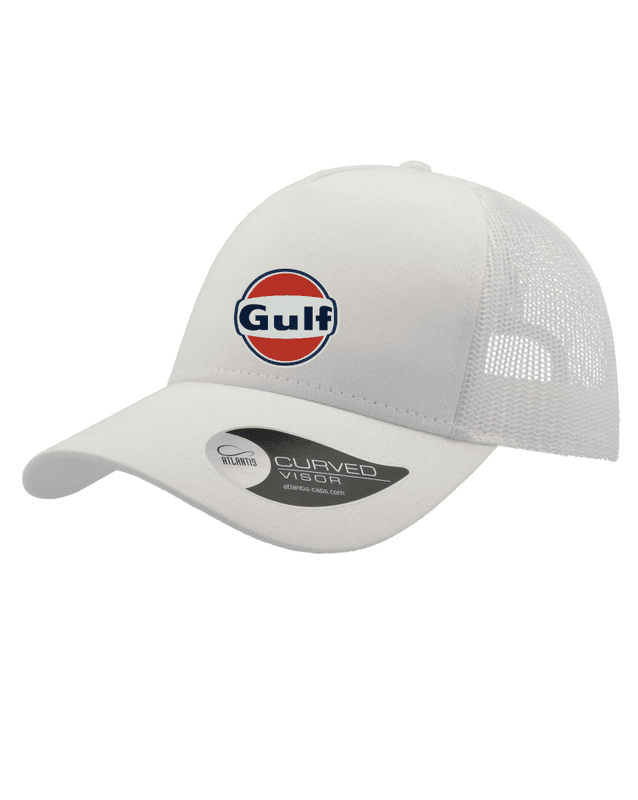 Gulf Trucker Caps Hvit